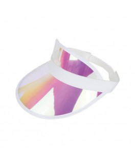 Visière poker irisée
