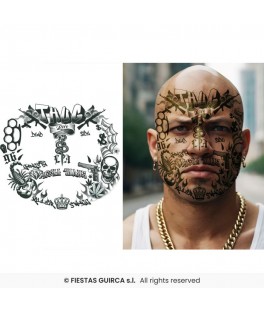 Tatouage visage Thug life
