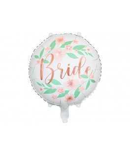 Ballon bride fleurs 45cm