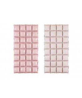 Rideau ballons alu rose clair