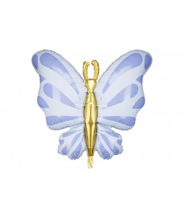 Ballon papillon bleu ciel