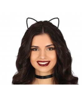 serre tête chat métallique