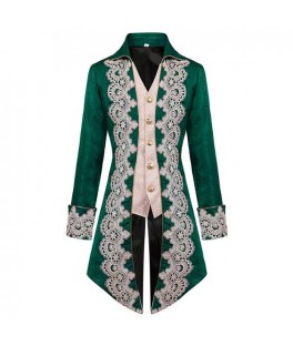 Manteau dentelle vert
