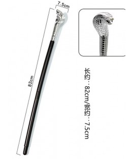 Canne spencer cobra argent