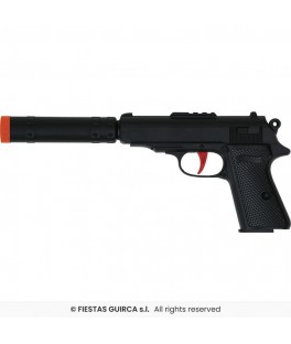 pistolet avec silencieux 29 cm