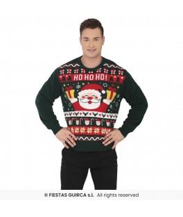 Pull de noël "ho ho ho" homme