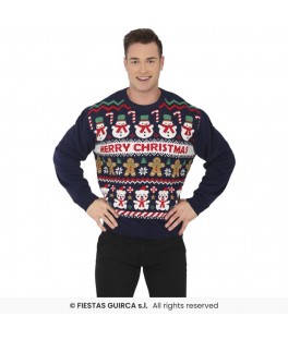 Pull de noël snowman hommes