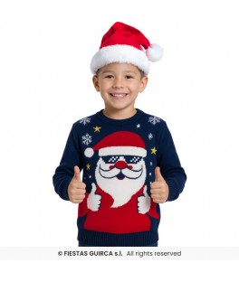 Pull de noël Père Noël, enfant