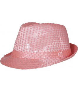 Chapeau gangster rose
