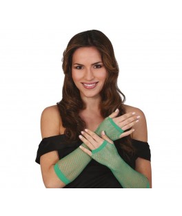 Mitaines résille vertes