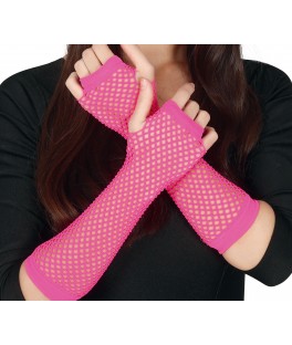Mitaines rose fluo
