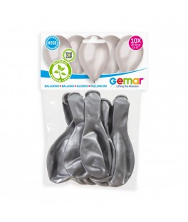 Ballons std 30cm x10 argent