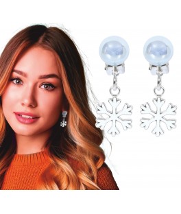 Boucles d'oreilles flocon