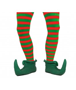 Collants rayes rouge vert...