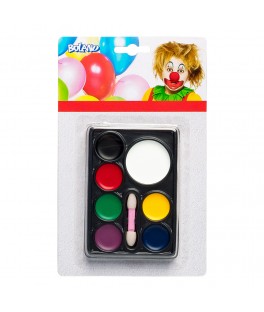 Palette maquillage clown
