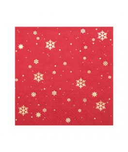 Serviettes flocon d'or...