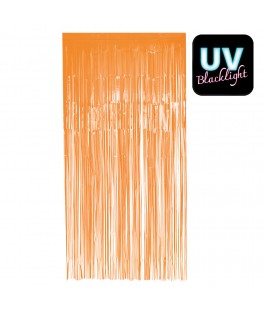 Rideau de porte Orange fluo