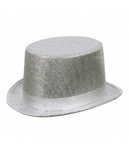 Chapeau glitz argent