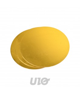 Base gâteaux rond or x3