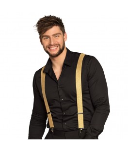 Bretelles couleur or