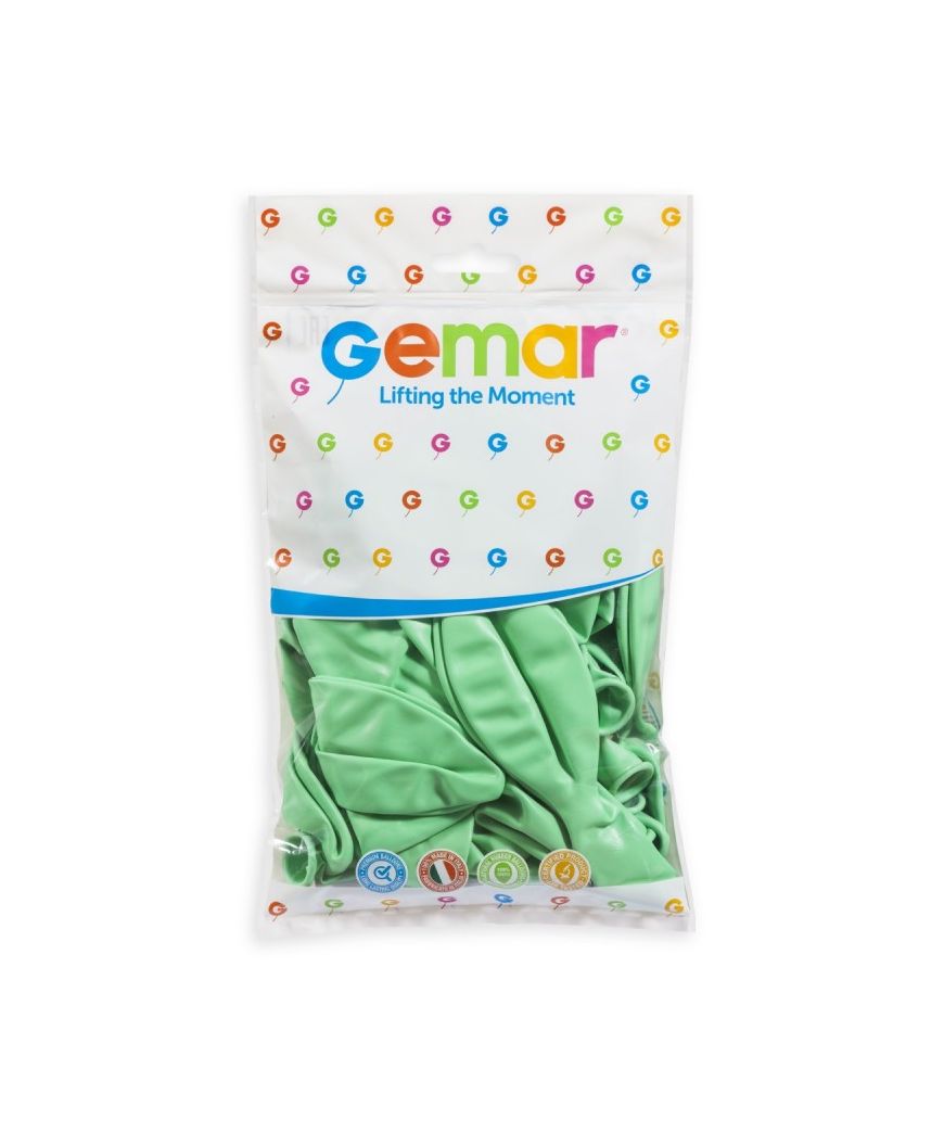Ballons 48cm x10 vert menthe