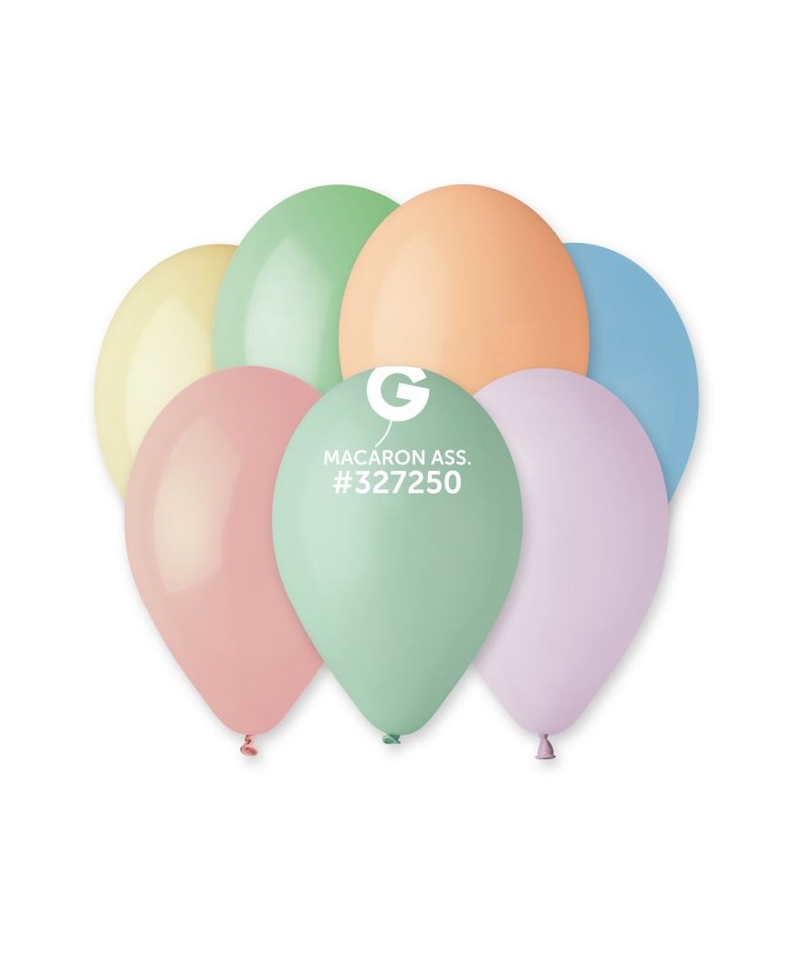 Ballons pastels multi x10