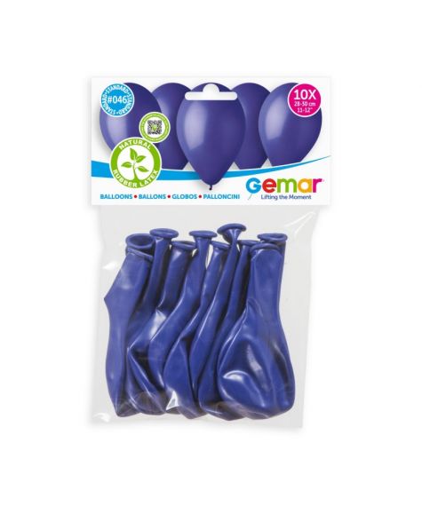 Ballons Bleu nuit 30 cm x10