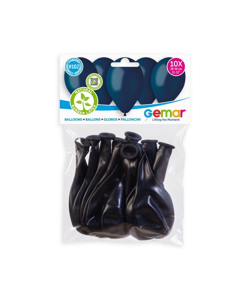 Ballons Bleu navy30 cm x10