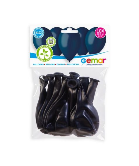 Ballons Bleu navy30 cm x10