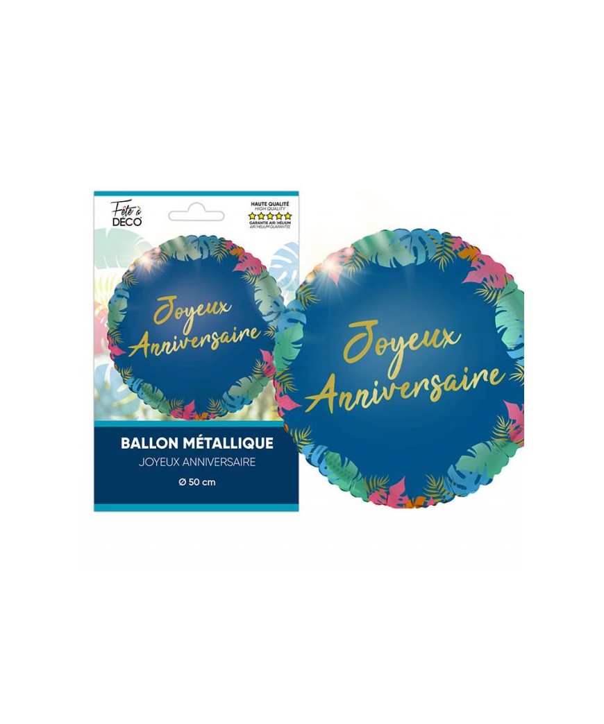 Ballon rond 45 cm tropical