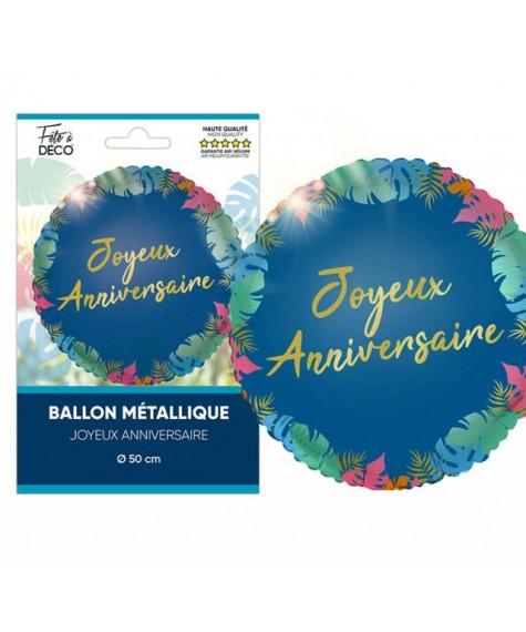 Ballon rond 45 cm tropical
