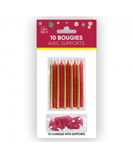Bougies supports floral