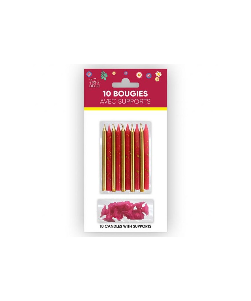 Bougies supports floral