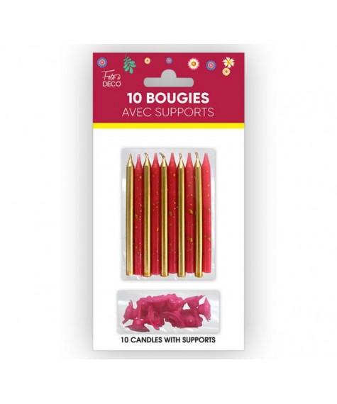 Bougies supports floral