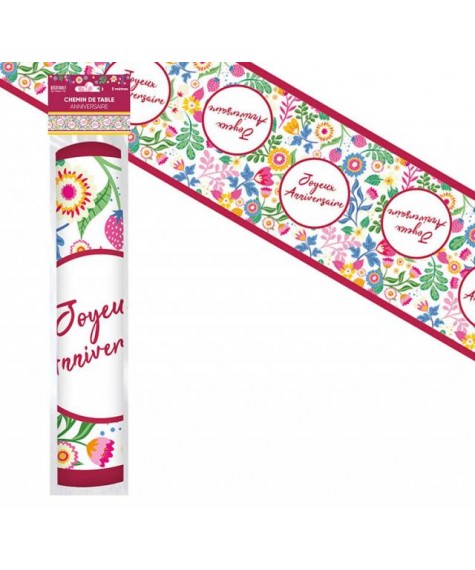 Chemin de table floral