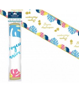 Chemin de table tropical