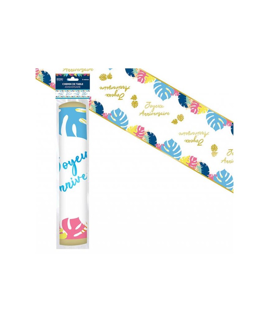 Chemin de table tropical