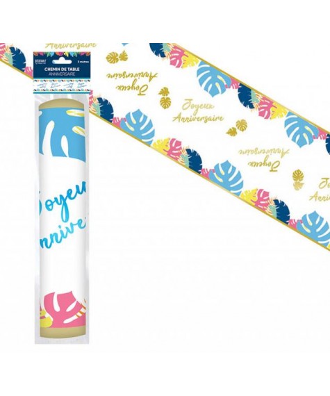 Chemin de table tropical