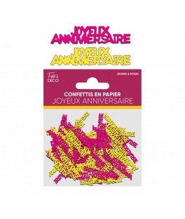 Confettis anniv floral papier