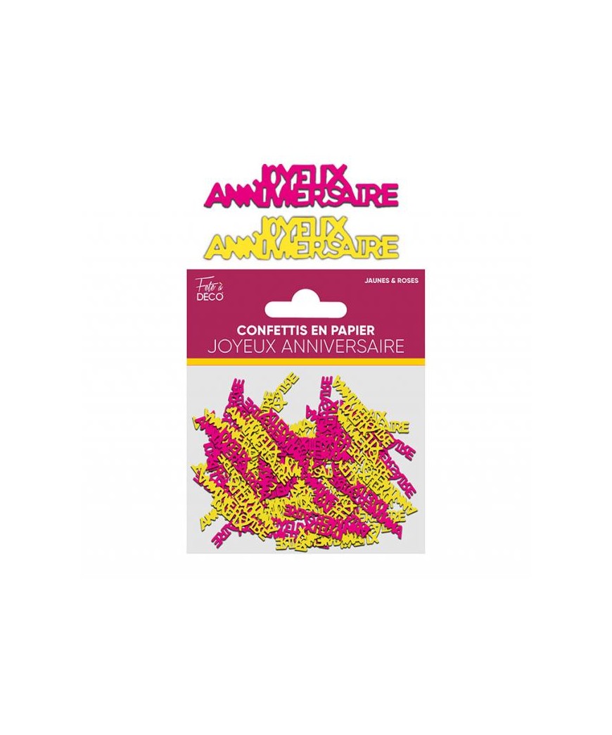 Confettis anniv floral papier