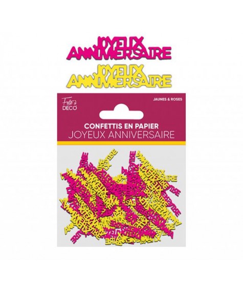 Confettis anniv floral papier