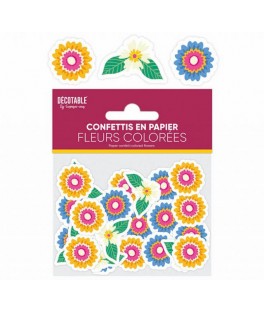 Confettis floral papier