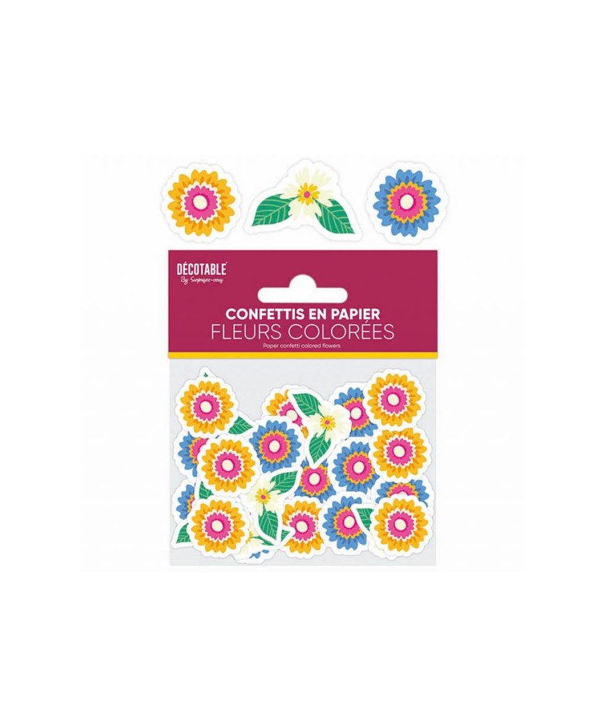 Confettis floral papier
