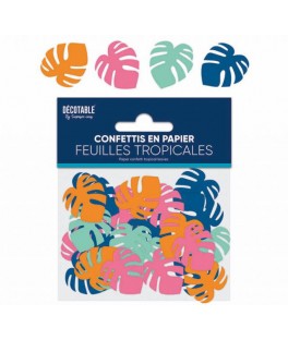 Confettis tropical papier