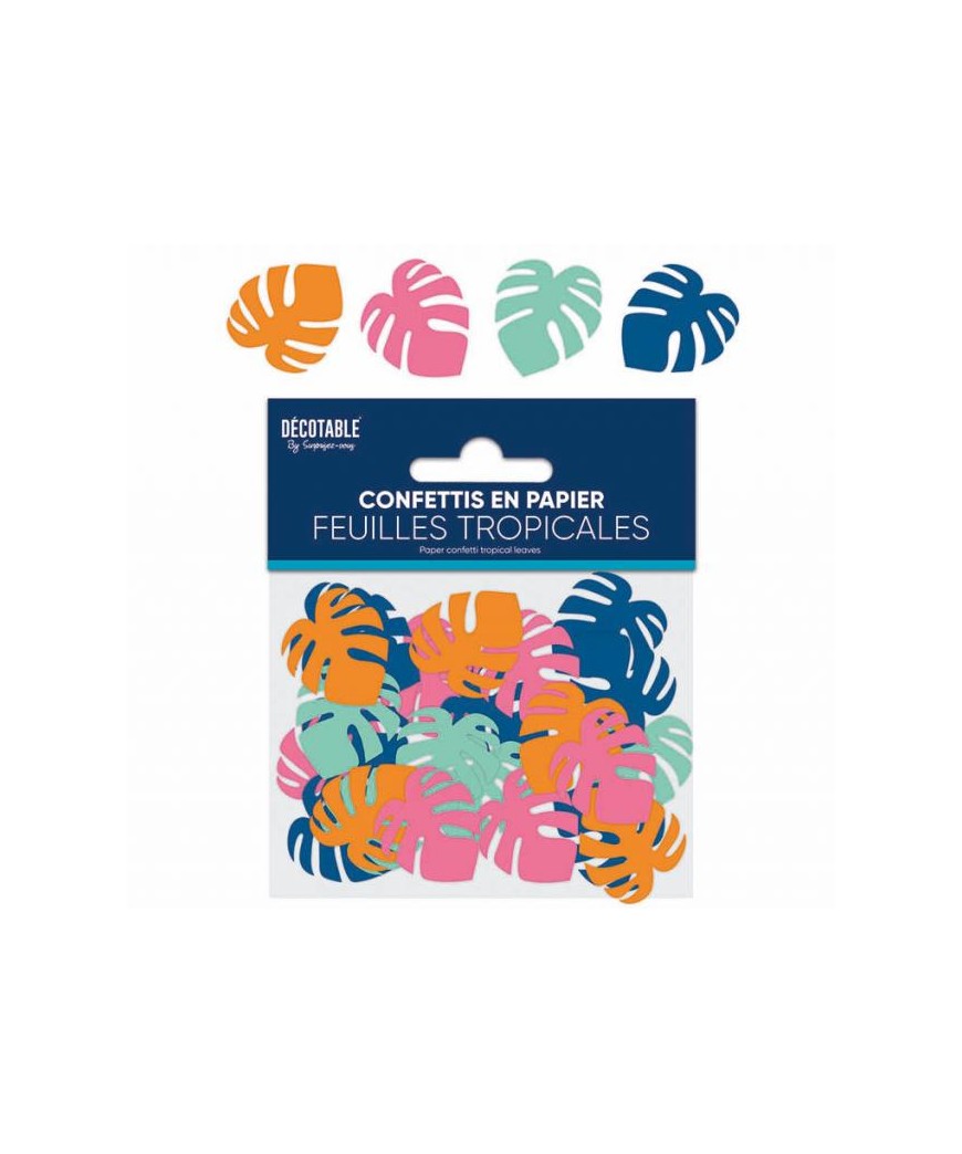 Confettis tropical papier