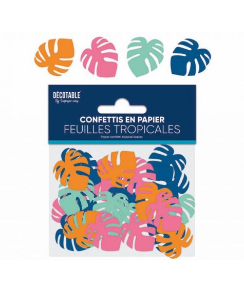 Confettis tropical papier