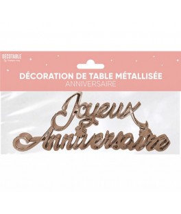 Decoration de table anniversai Rose Gold