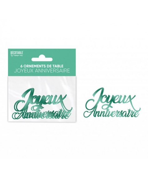 Ornement de table vert