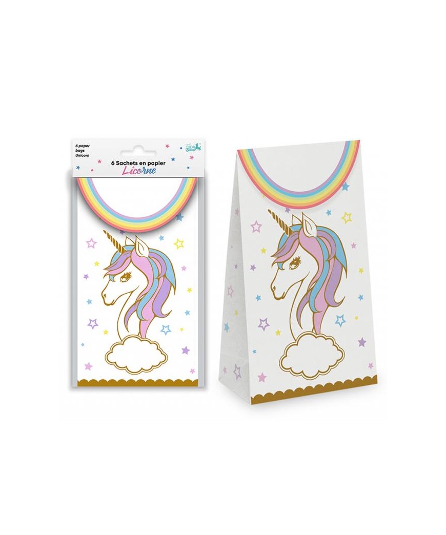 Sachets x6 licorne