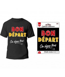 t shirt noir on signe depart